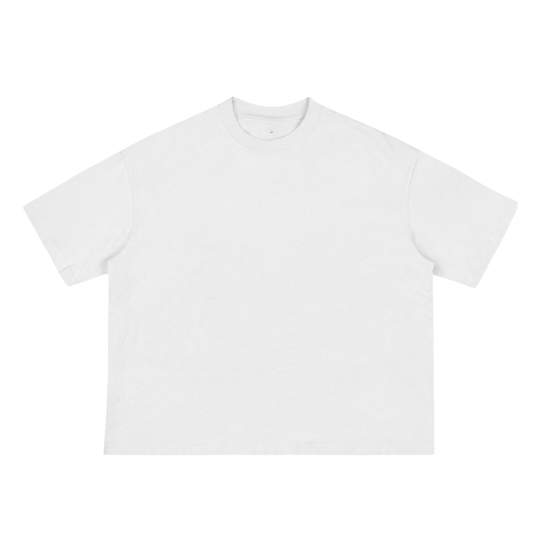 Cropped / boxy - T shirt white